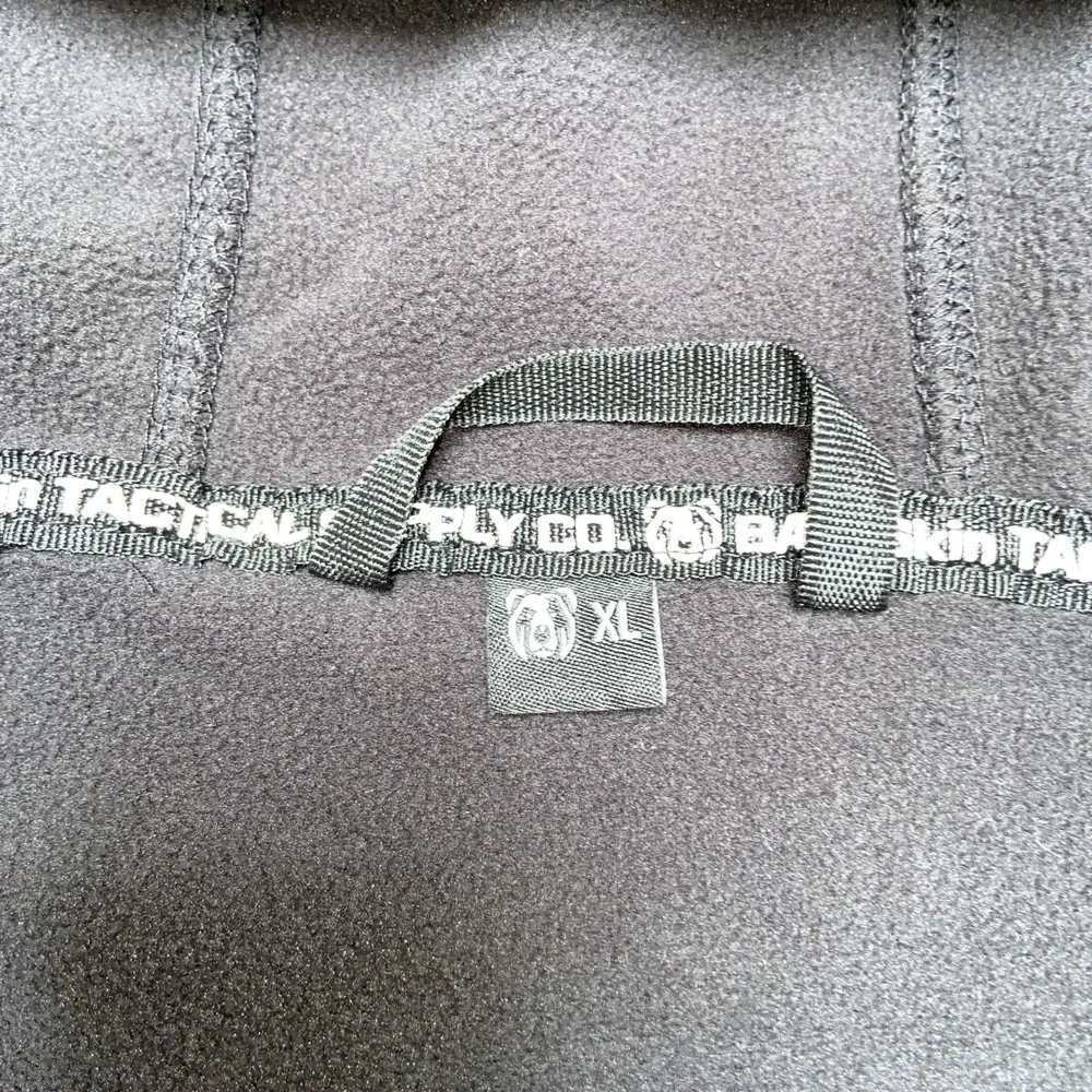 BAERSkin Tactical Fleece Hooded Jacket Men's XL Black Full Zip